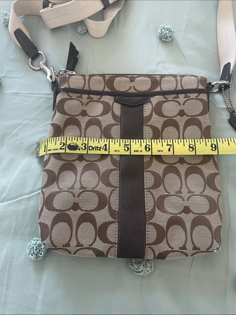 Coach Heritage Stripe Swingpack Crossbody Bag - Picture 10 of 10
